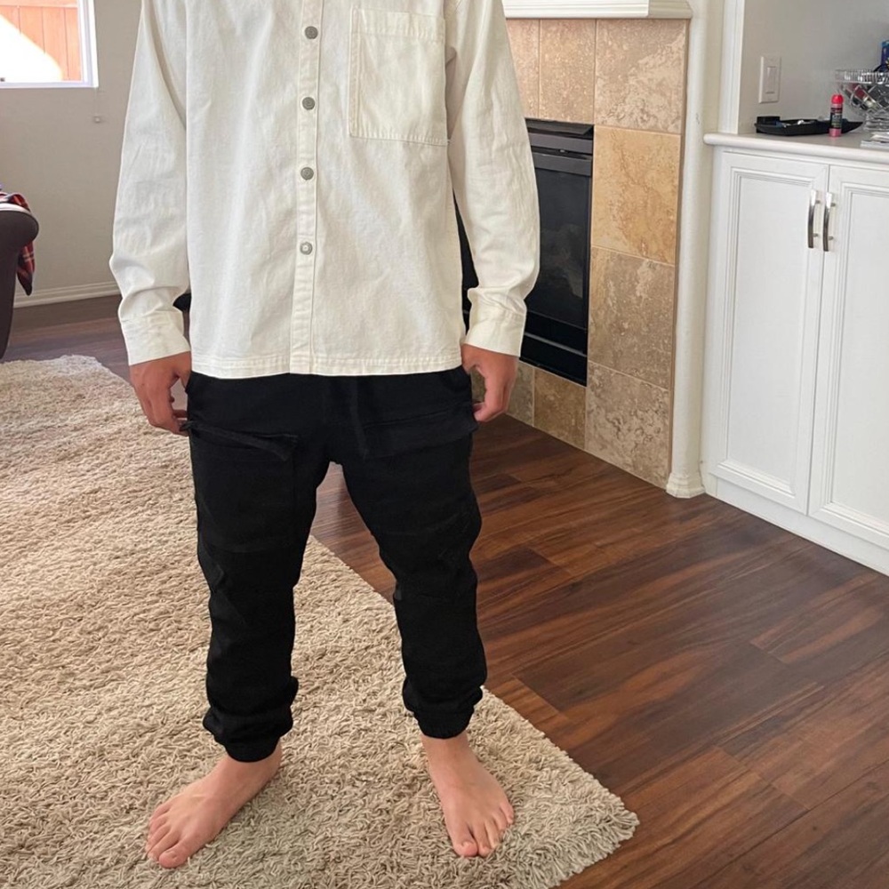Zara Men's Black Trousers Jogger Pants - Picture 17 of 17
